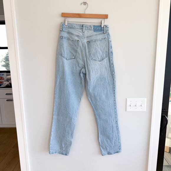 Abercrombie & Fitch The '90s Straight Ultra High Rise Curve Love Jeans Blue 30 - Picture 2 of 7